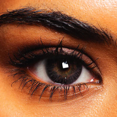 MesmerEyez Silky Grey 3 Month Contact Lenses With Solution
