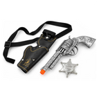 Silver Cowboy Gun and Holster