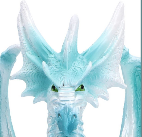 Blizzard Sitting Ice Dragon Figurine 17.7cm