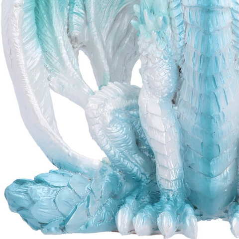Blizzard Sitting Ice Dragon Figurine 17.7cm