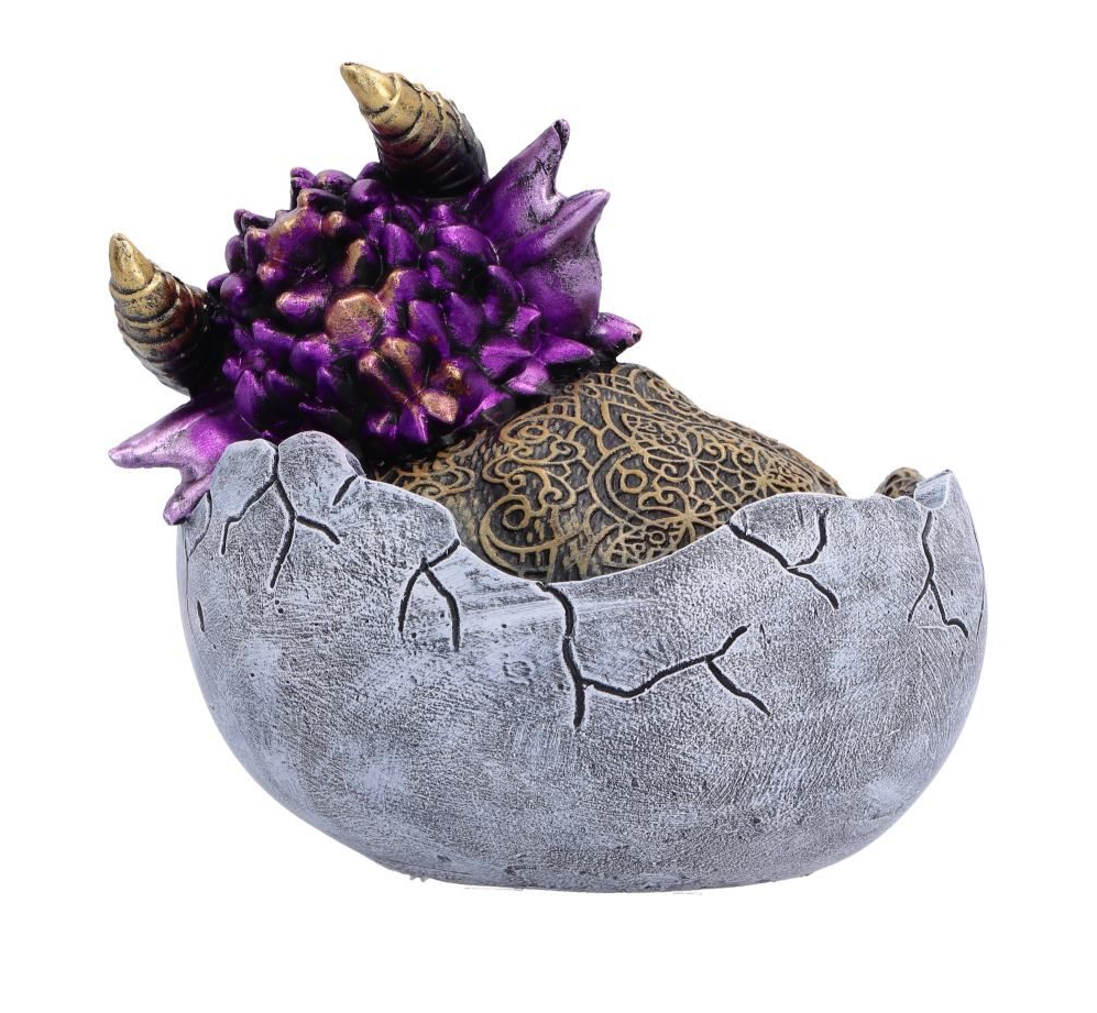 Purple Sleeping Dragon Figurine 9.5cm