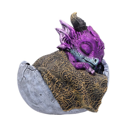 Purple Sleeping Dragon Figurine 9.5cm