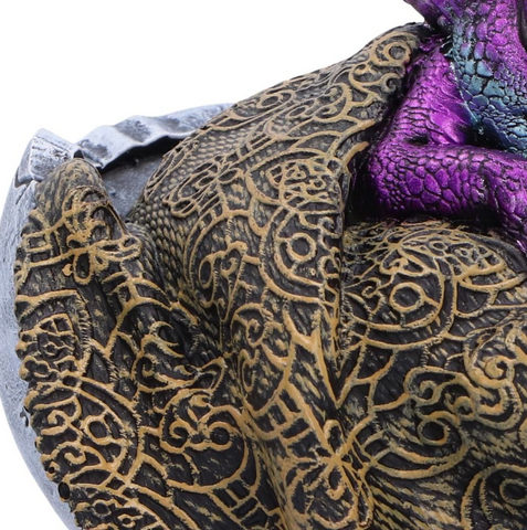 Purple Sleeping Dragon Figurine 9.5cm