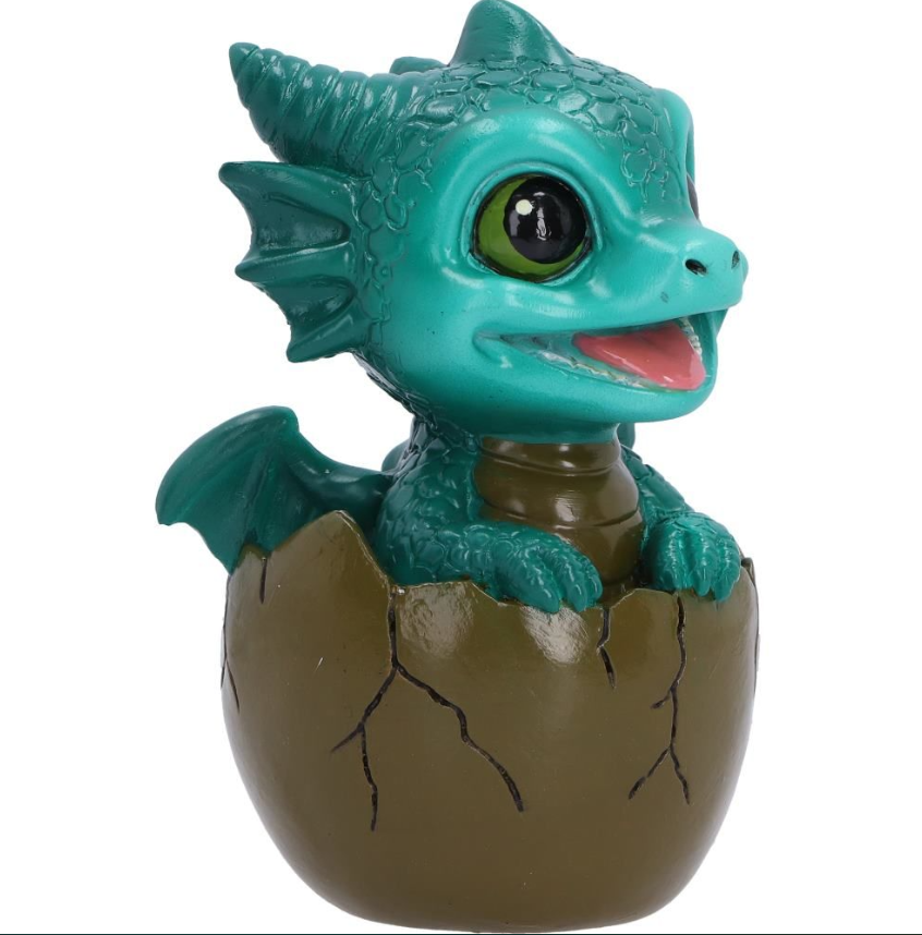 Shellbound Cute Green Baby Dragon Figurine 9.1cm