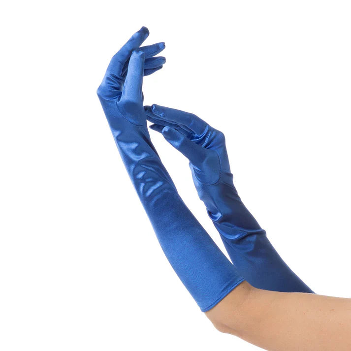 Women's Long Satin Gloves
