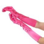 Women's Long Satin Gloves