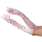 Women's Long Satin Gloves