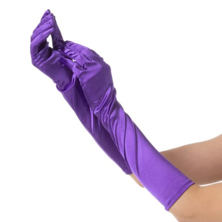 Women's Long Satin Gloves