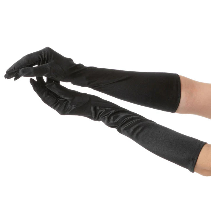 Women's Long Satin Gloves