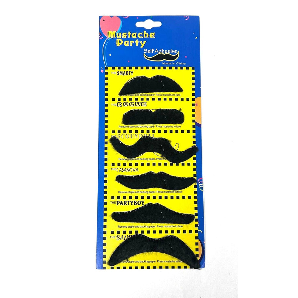 Mustache Party  Pack of 12 and 6 By Stylex Party