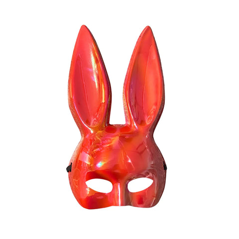 Bunny eye mask worn for Easter and themed party