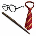 Wizard Set Glasses, Wand & Tie Set