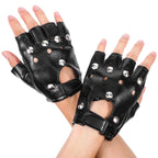 Gothic Faux Leather Gloves