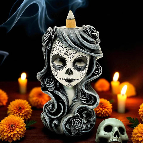 Flor de Muerte Backflow Incense Burner 16.5cm