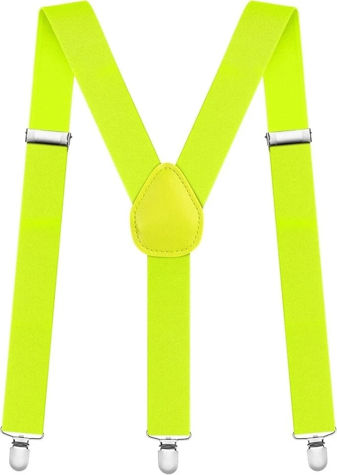 Uni-Sex Adjustable Y Back Clip-on Suspender Braces
