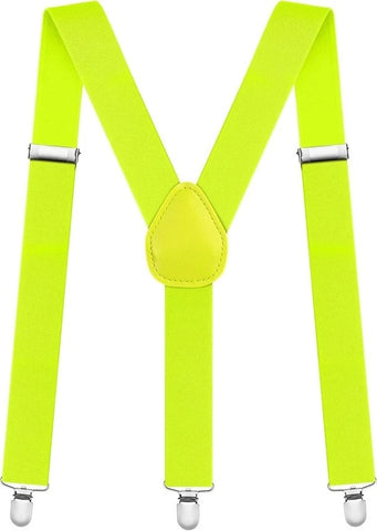 Uni-Sex Adjustable Y Back Clip-on Suspender Braces
