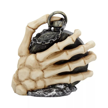 Nemesis Now About Time Skeleton Hand and Pocket Watch Mantel Clock 14cm