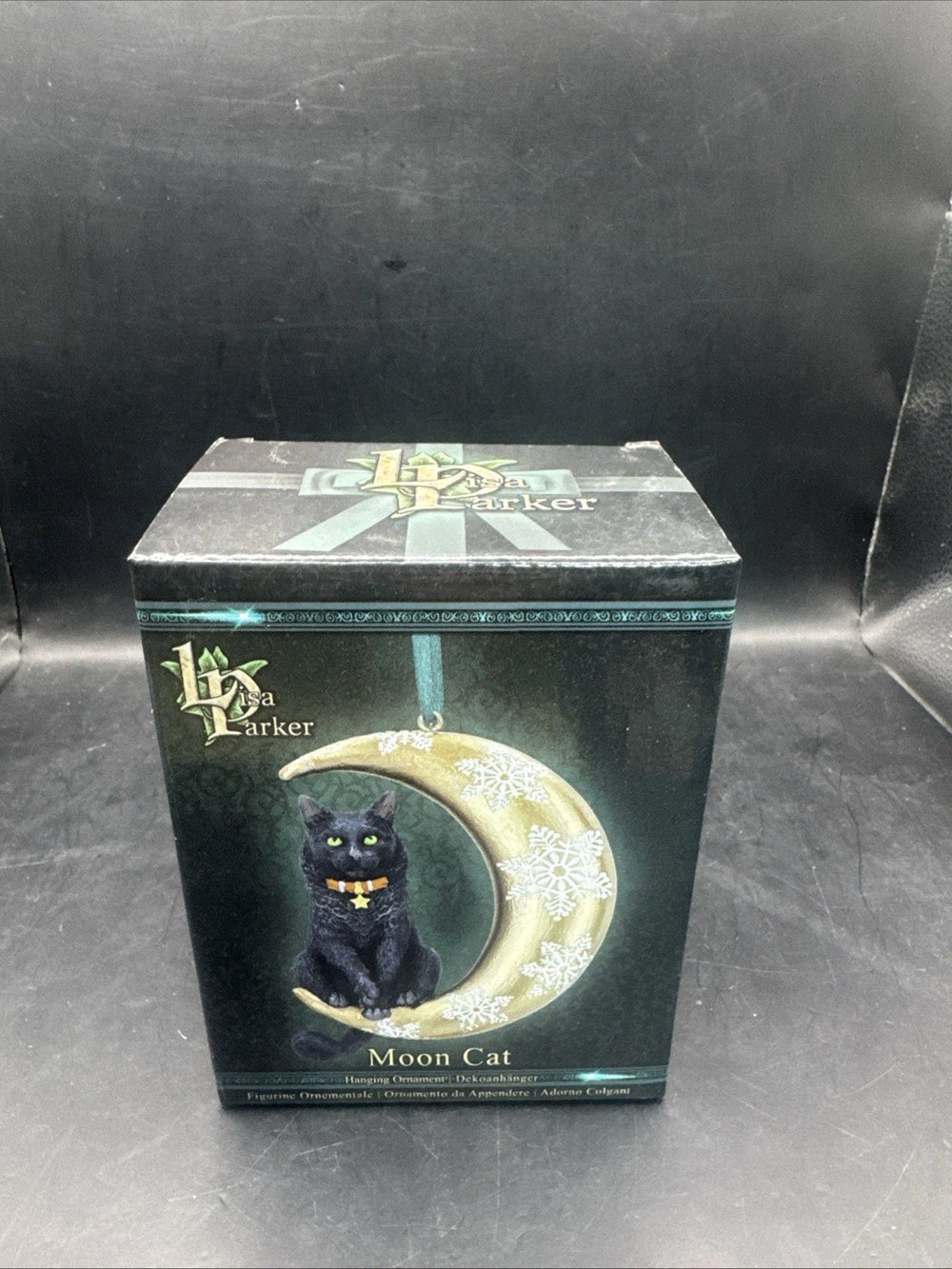 Lisa Parker Moon Cat Hanging Ornament 9cm