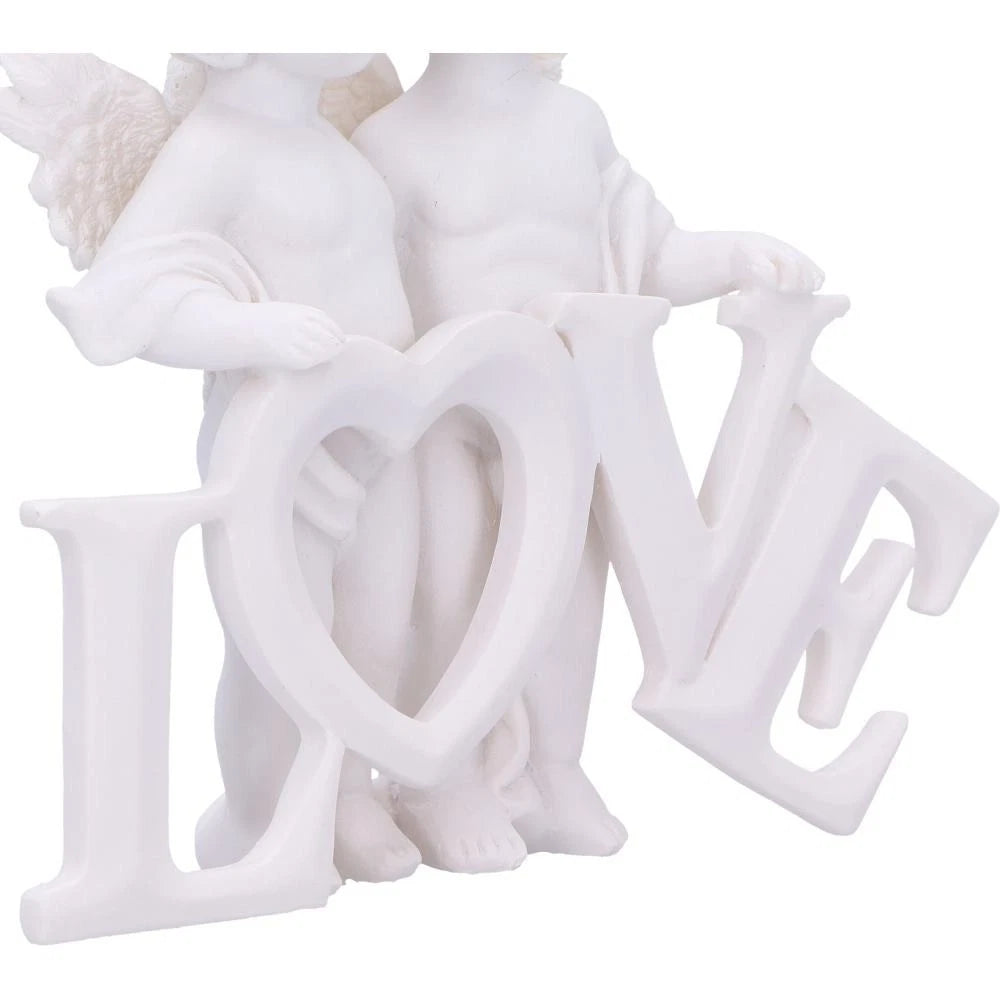 Cherub Couple Standing with Love Figurine 10 cm