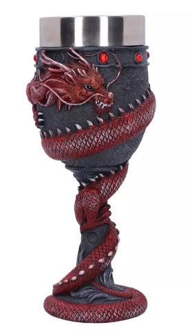 Nemesis Now Dragon Coil Goblet Red 20cm