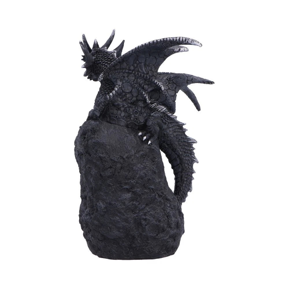 Black Dragon on Geode Figurine 20.8cm