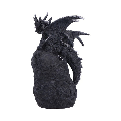 Black Dragon on Geode Figurine 20.8cm