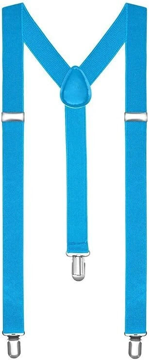 Uni-Sex Adjustable Y Back Clip-on Suspender Braces