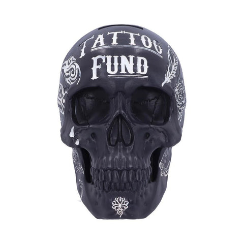 Black and White Traditional, Tribal Tattoo Fund Skull