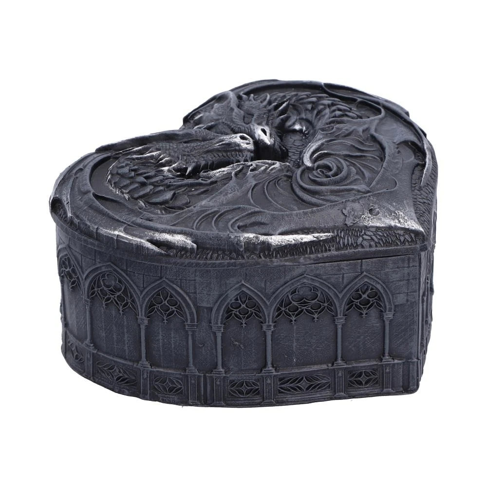 Black Dragon Heart Trinket Box 6.8cm