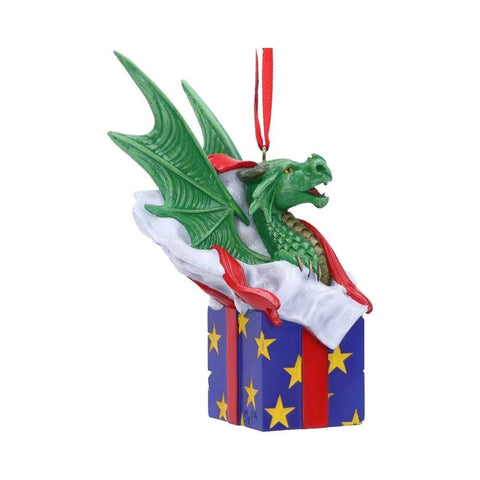 Anne Stokes Surprise Gift Hanging Ornament 12.5cm