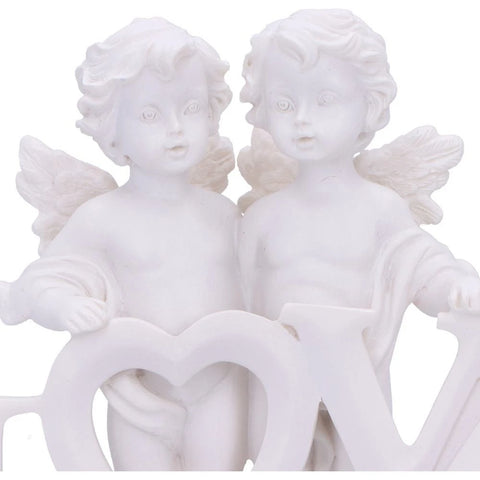 Cherub Couple Standing with Love Figurine 10 cm