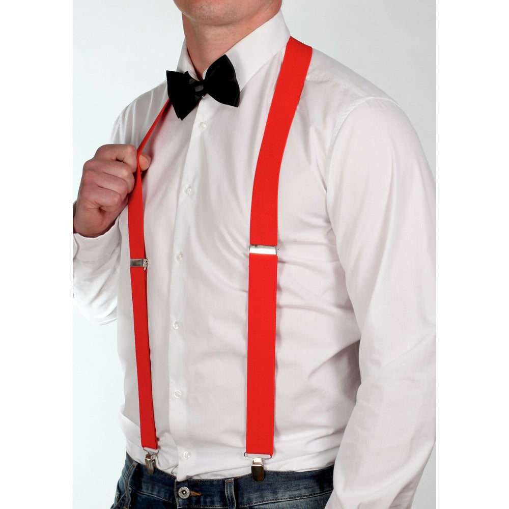 Uni-Sex Adjustable Y Back Clip-on Suspender Braces