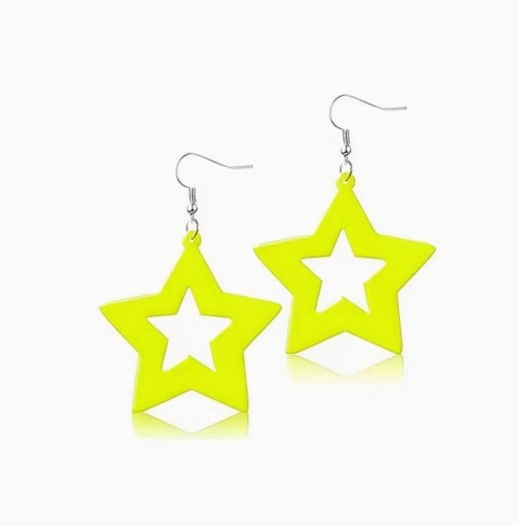 80's Neon Ear Rings
