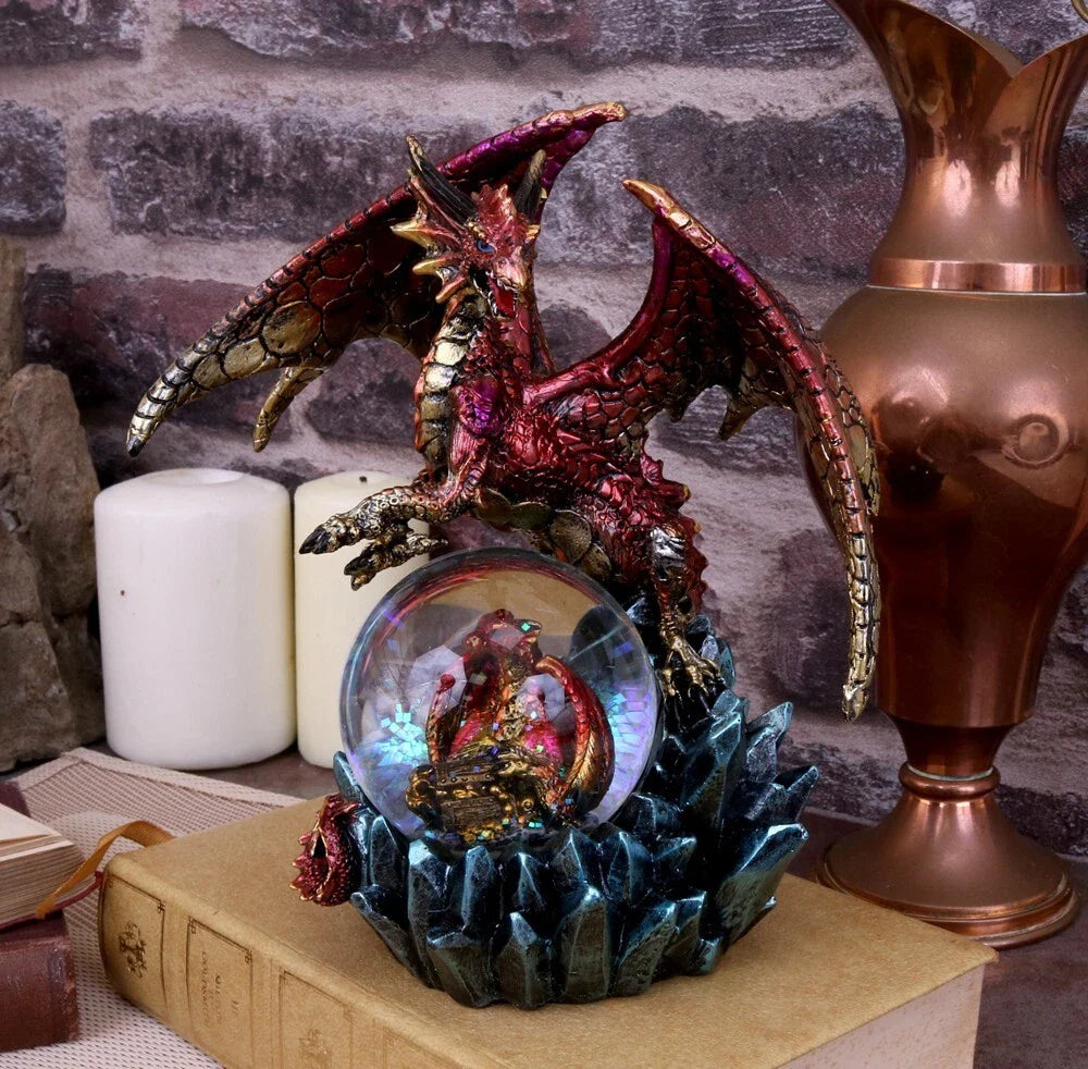 Nemesis Now Ruby Oracle Red Dragon Fortune Seer Figurine 18.5cm
