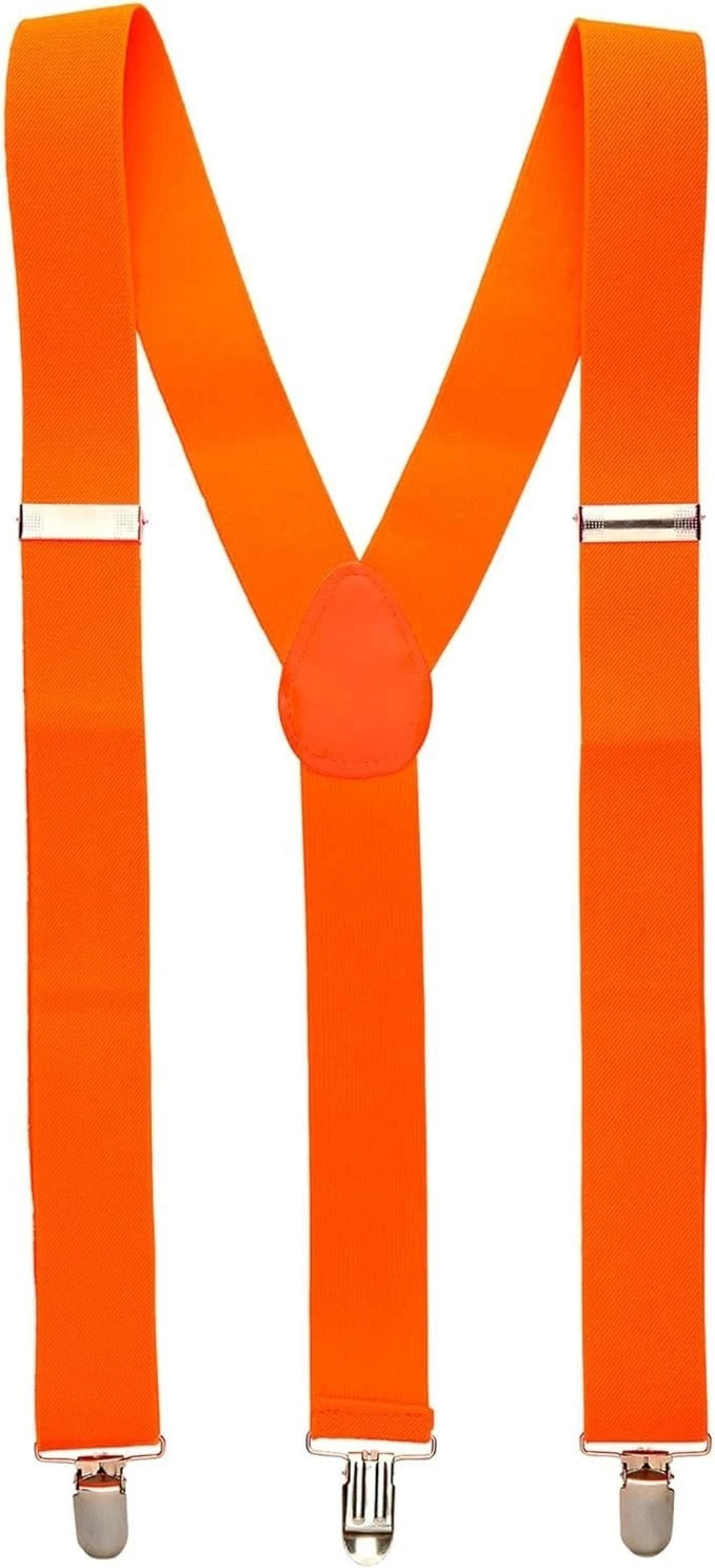 Uni-Sex Adjustable Y Back Clip-on Suspender Braces