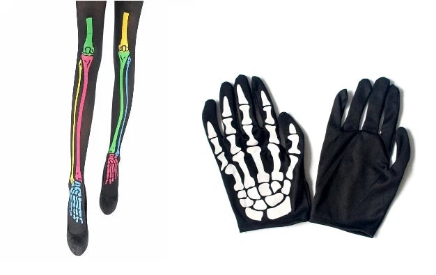 Skull Gothic Gloves