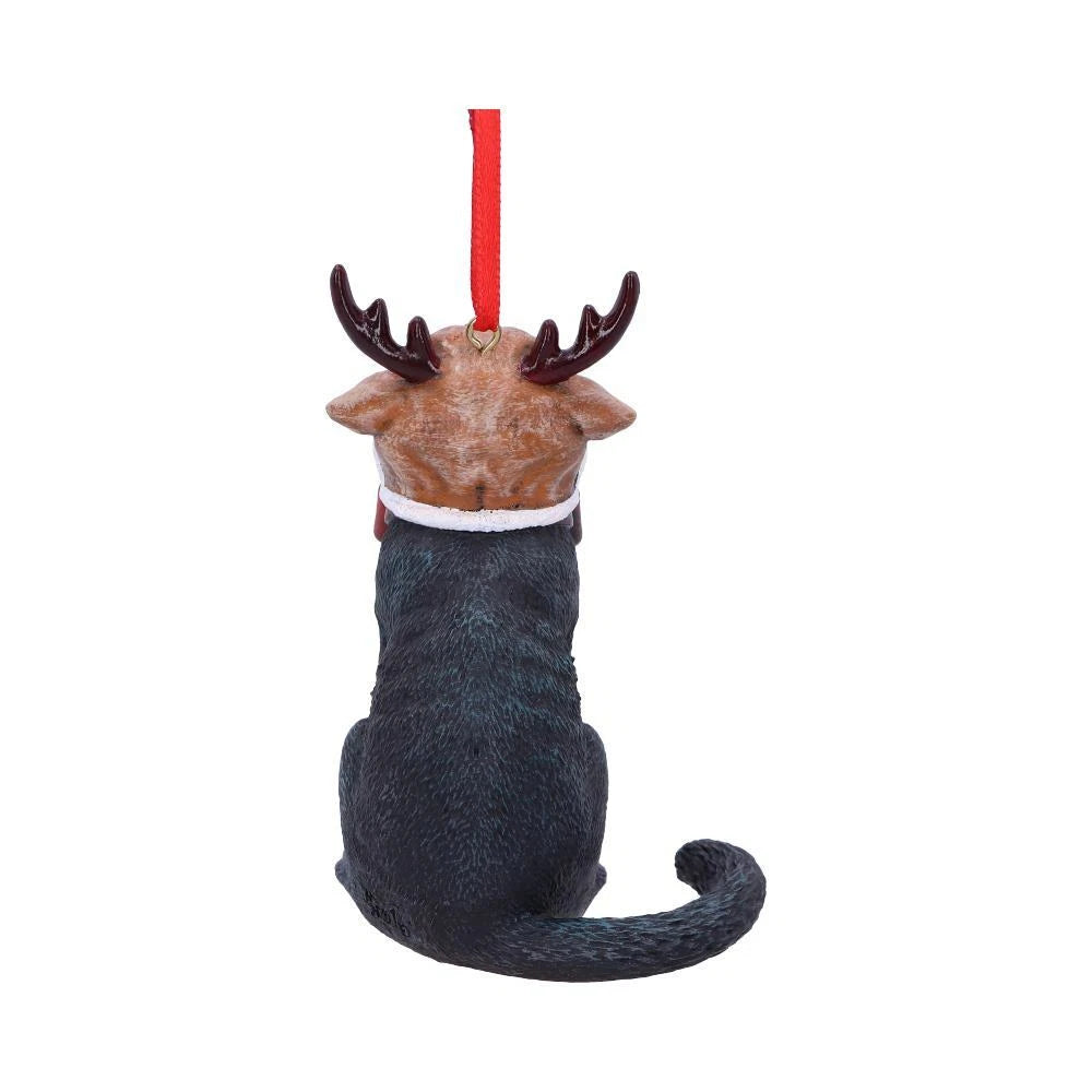 Lisa Parker Reindeer Cat Hanging Ornament 9cm