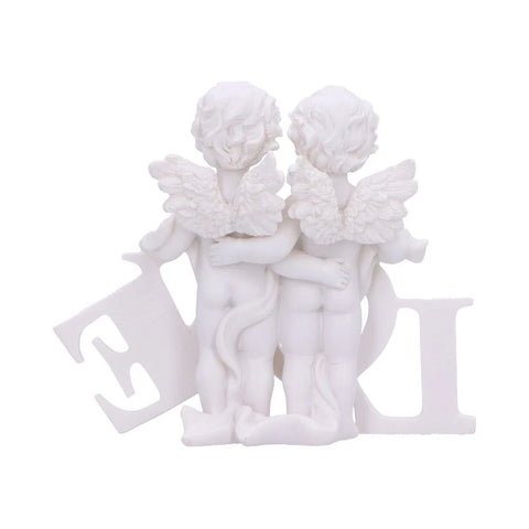 Cherub Couple Standing with Love Figurine 10 cm
