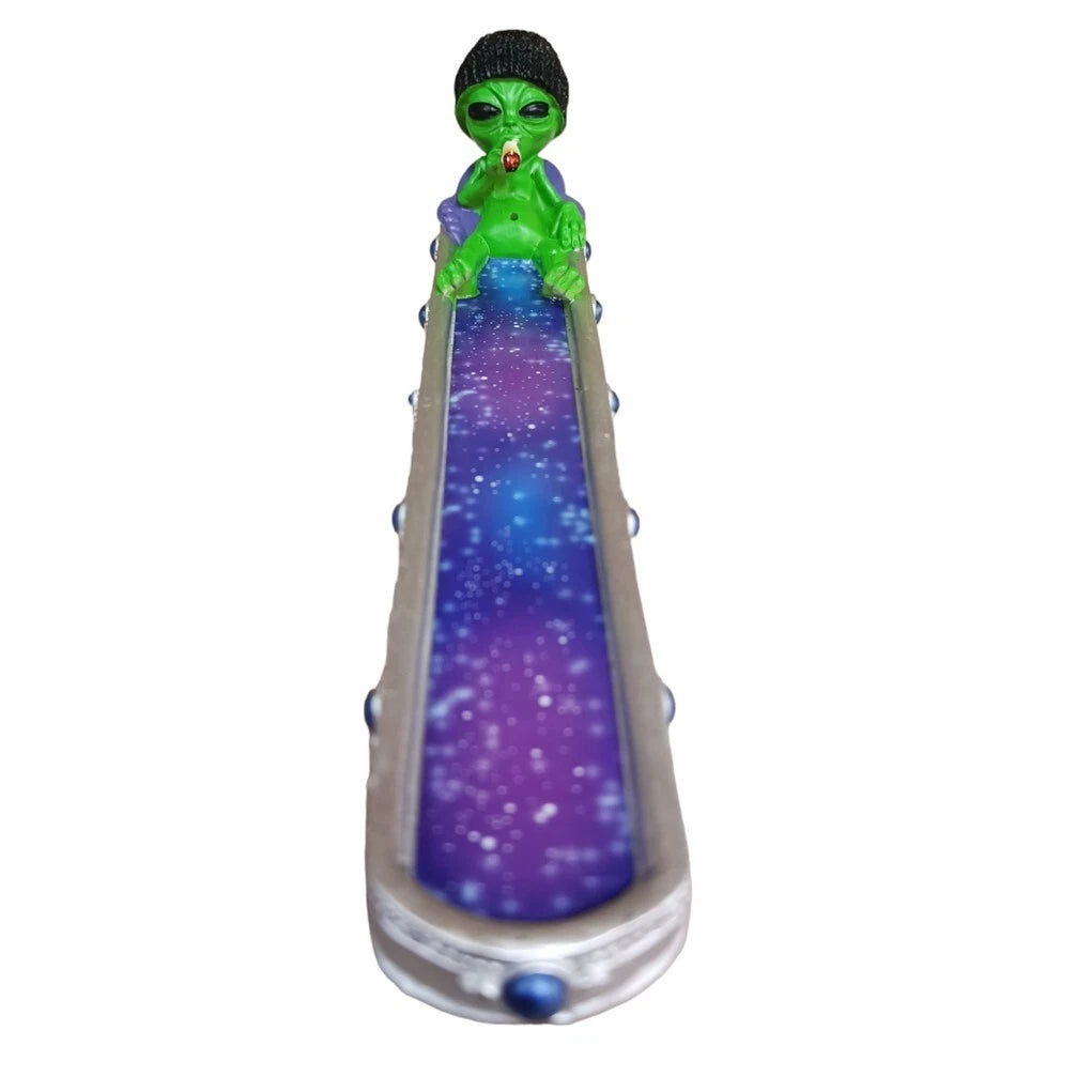Alien Design Incense Stick Holder Galaxy Ash Catcher Tray