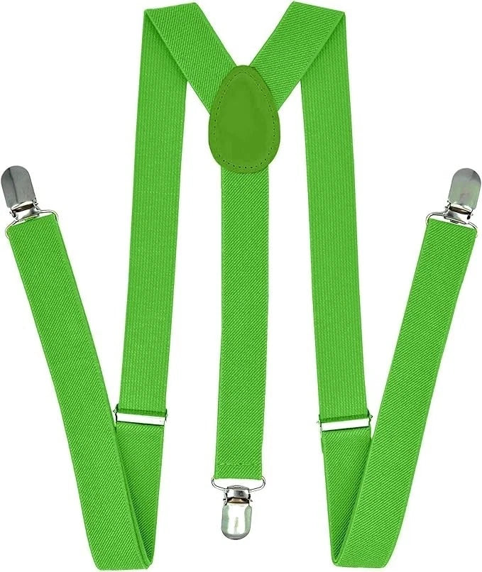 Uni-Sex Adjustable Y Back Clip-on Suspender Braces