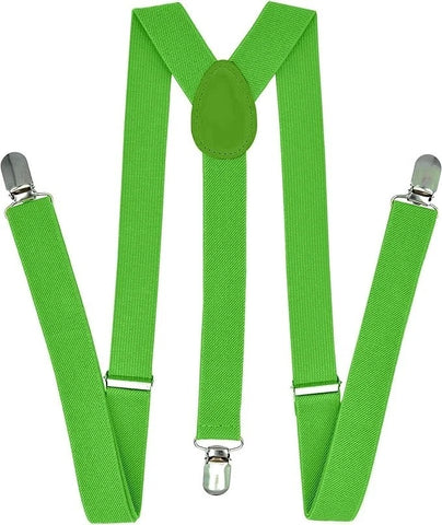 Uni-Sex Adjustable Y Back Clip-on Suspender Braces