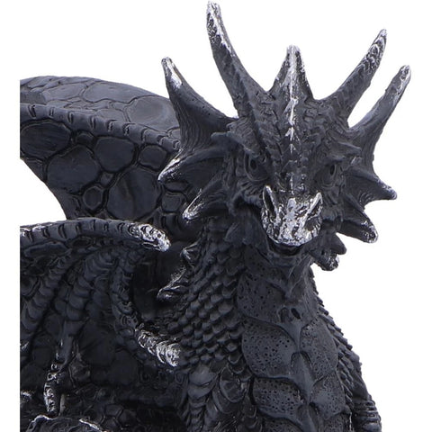 Black Dragon on Geode Figurine 20.8cm
