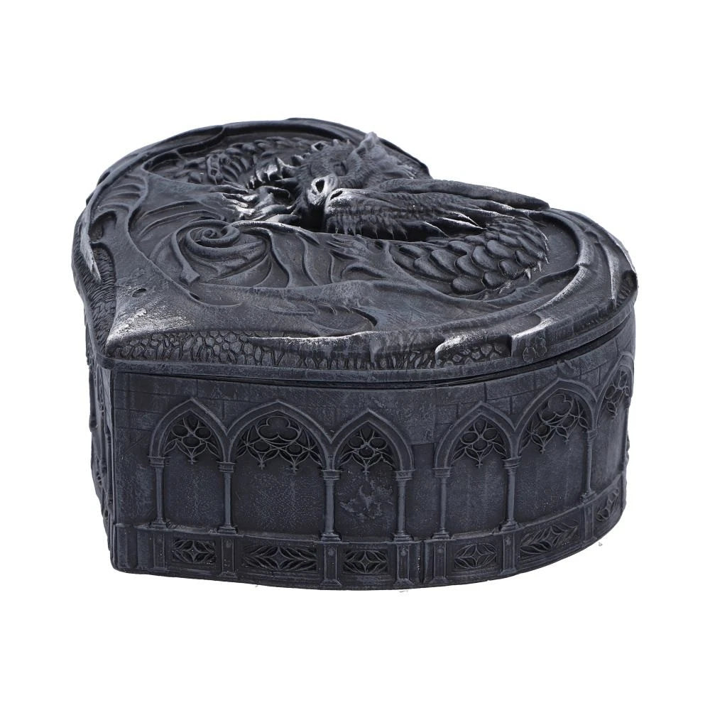 Black Dragon Heart Trinket Box 6.8cm
