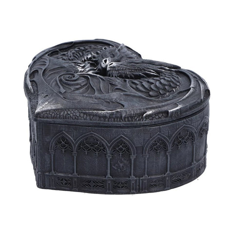 Black Dragon Heart Trinket Box 6.8cm