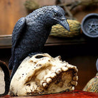 Nemesis Now Raven Remains Figurine Crow Skull Gothic Ornament 13cm
