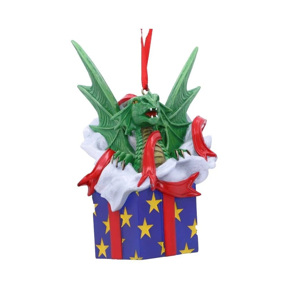 Anne Stokes Surprise Gift Hanging Ornament 12.5cm