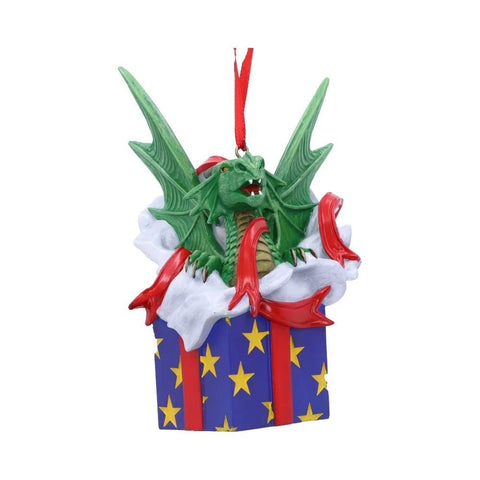 Anne Stokes Surprise Gift Hanging Ornament 12.5cm