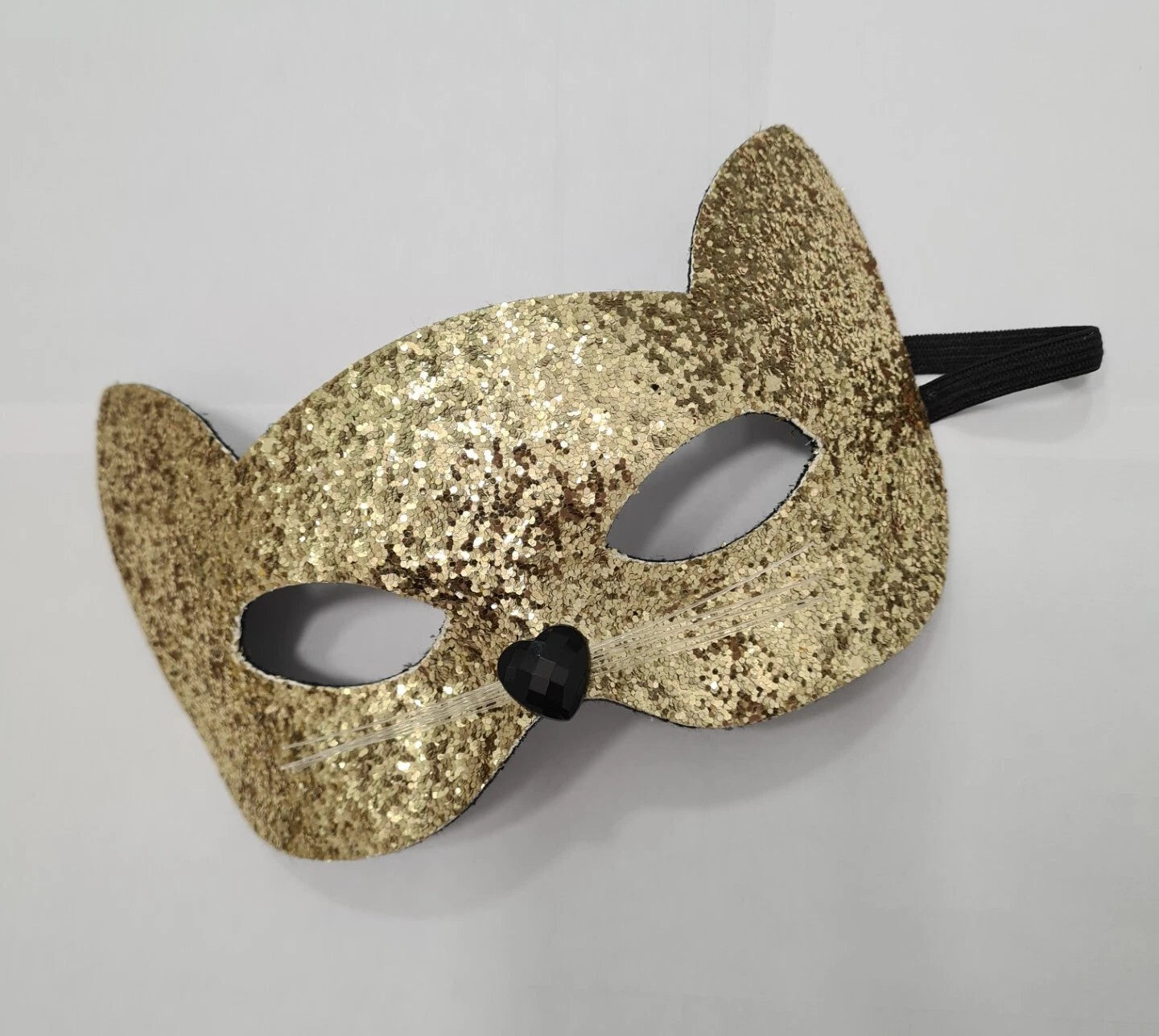 Sequin Glittered Cat Eye Mask