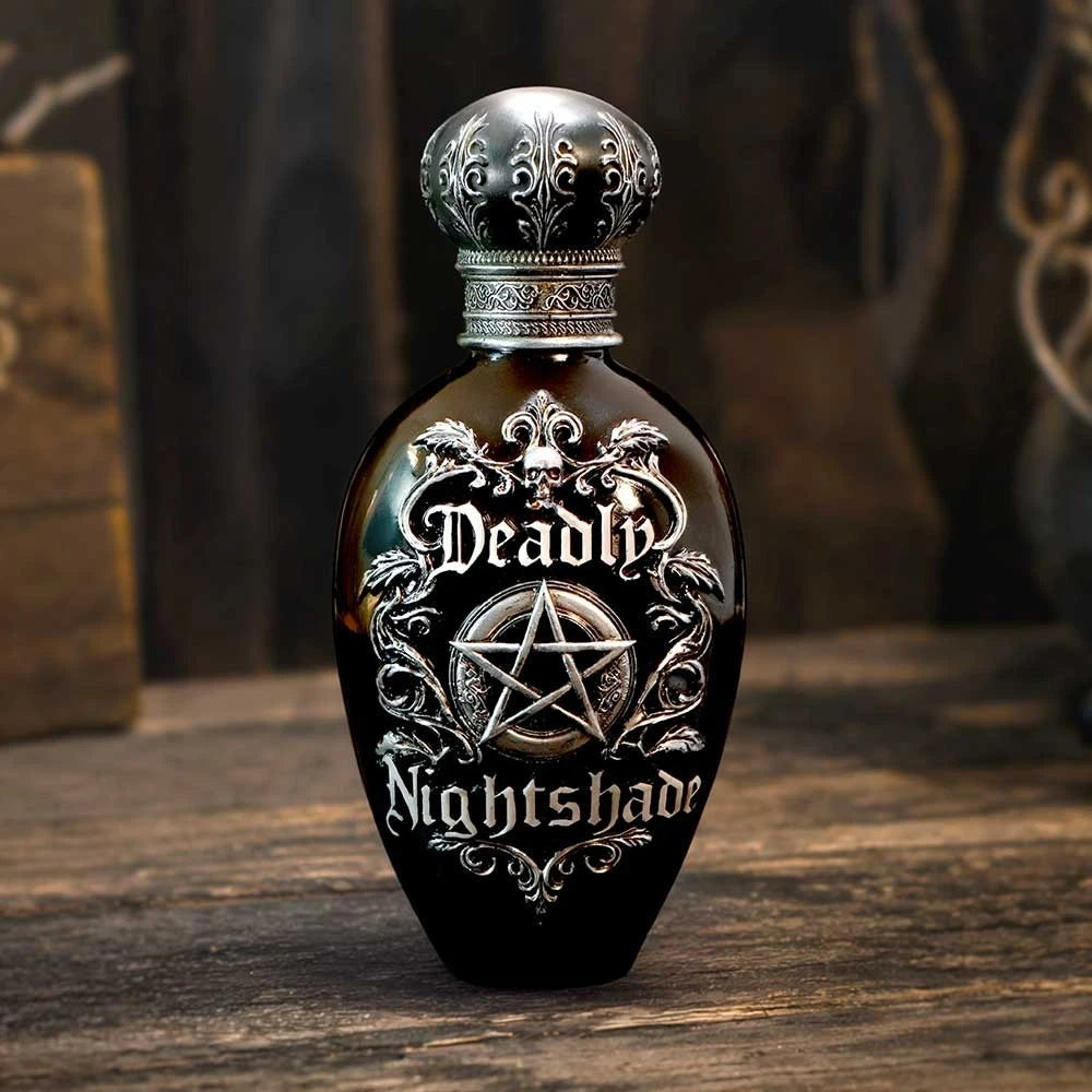 Drag image to spin Deadly Nightshade Bottle Figurine 15.6cm