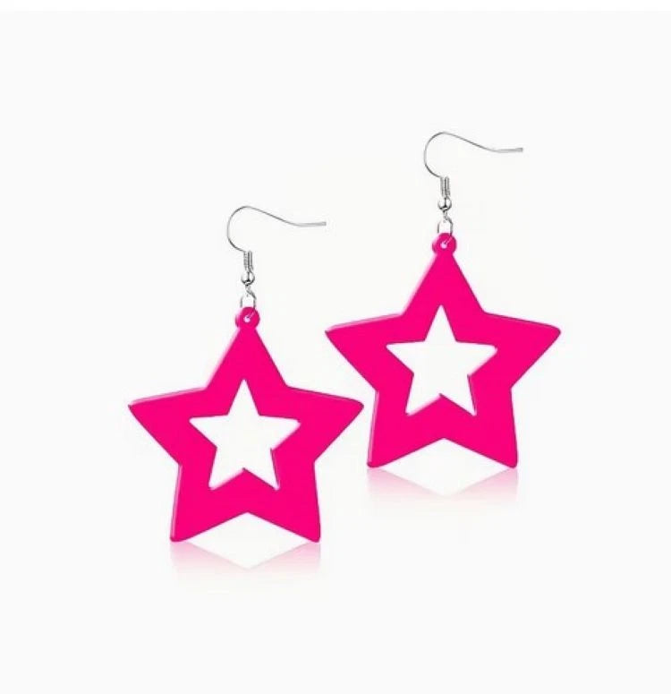 80's Neon Ear Rings
